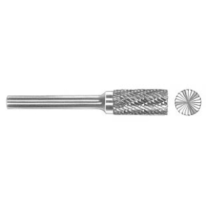 SB-56 Cylindrical Shape End-Cut Carbide Burr 1/4