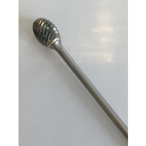 3/4 Inch Oval Shape Hi-Spiral Drag Cut Burr