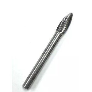 SH-2 Series Flame Shape Carbide Burr 1/4 Inch Shank