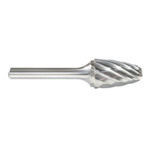 SF114 Series Tree Shape Radius End Carbide Burr 3/8 Inch Shank