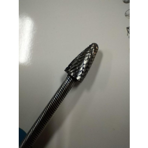 1/2 Inch Diameter Tree Shape Flex Shank Carbide Burr 7