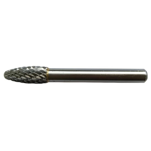 SH-2 Series Flame Shape Carbide Burr 1/4 Inch Shank