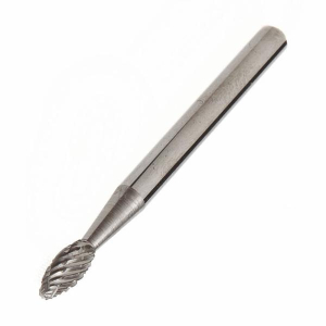 SH-41 Series Flame Shape Carbide Burr with Extended Shank