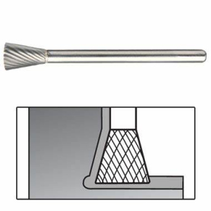 SN-53 Series Inverted Cone Carbide Burr 3/16 Head