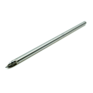 SG-1 L6 Extended Shank Double Cut Tree Shape Burr 1/4