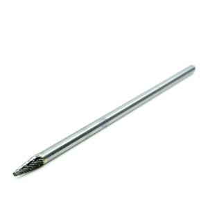 SL-1 L6 Extended Shank Double Cut Taper Ball End Burr 1/4 Head